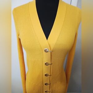 Dion Lee Yellow Midi Dress